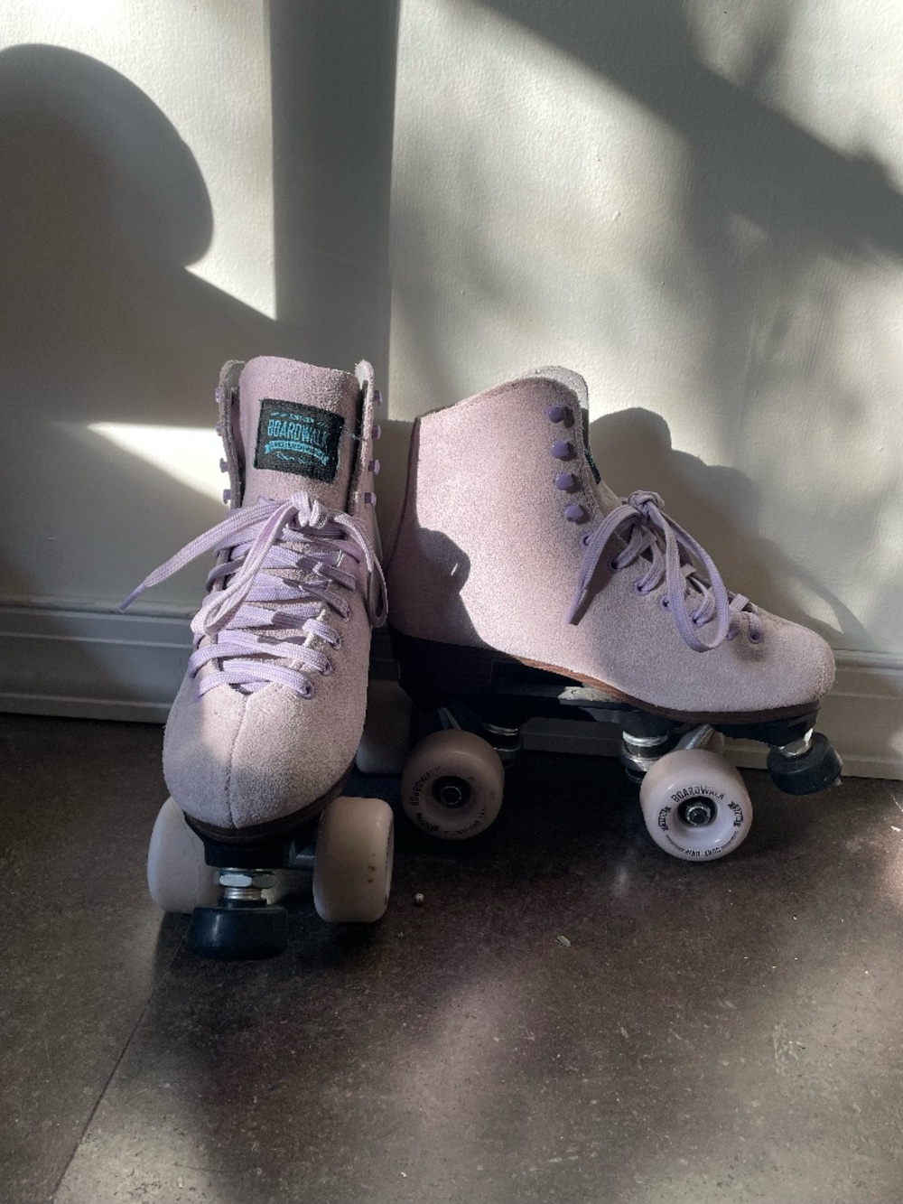 SureGrip Lilac Suede Roller Skates